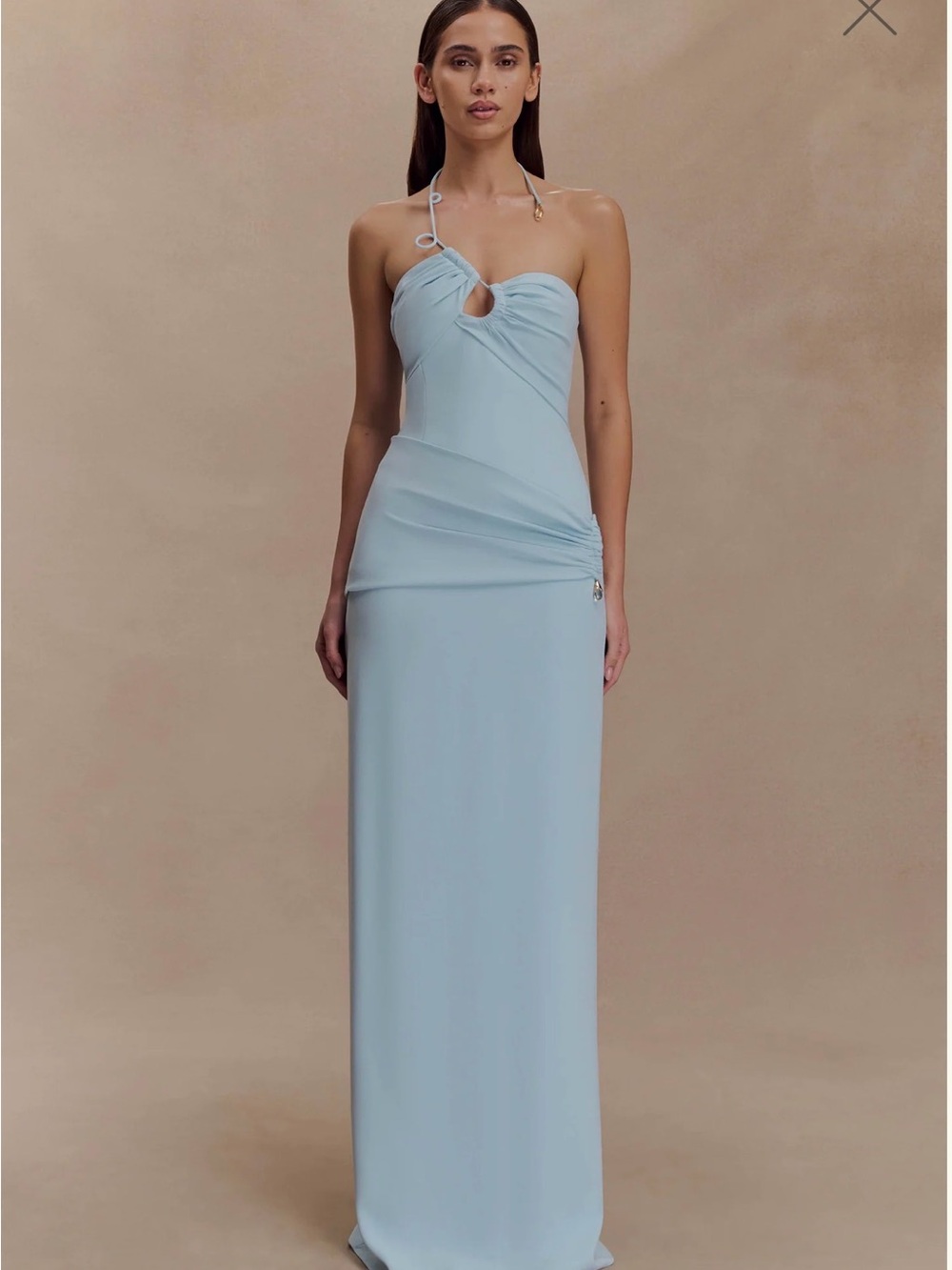 MESHKI Powder Blue - Teardrop Maxi Dress